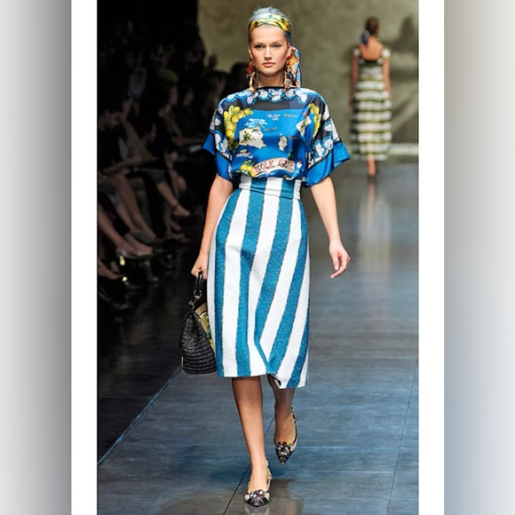 Dolce and Gabbana 2013 spring/ summer runway skirt! Hard to find! Size 42 - Picture 11 of 11